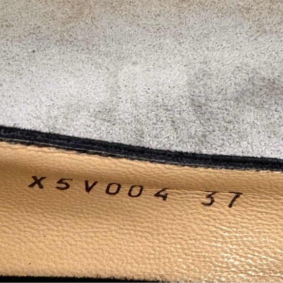 ❤️ Armani Collezioni Suede Silk Bow Flats Shoes 37 X5V004 6.5 7 Authentic Ballet - Picture 8 of 10